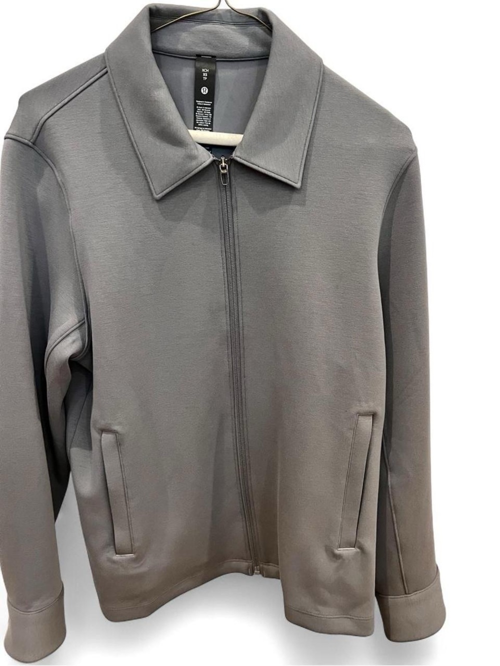 NWT Lululemon Smooth Spacer Collared Full Zip in solar grey (Men’s XS)